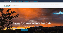 Desktop Screenshot of ozarksrvresortontablerocklake.com